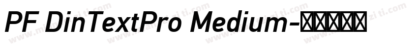 PF DinTextPro Medium字体转换